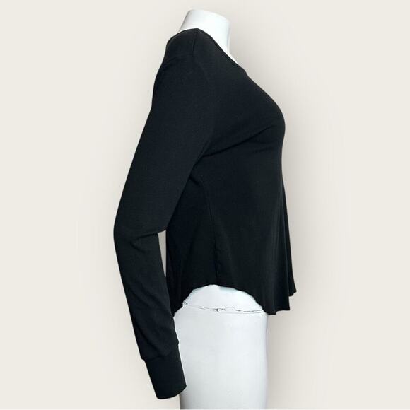 For the Republic | Long Sleeve Cotton Top | Black | Large - Picture 4 of 10